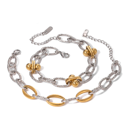 18K Gold-Plated Stainless Steel Bracelet